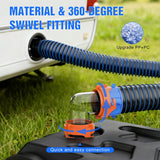 90 Degree RV Tote Tank Adapter, Clear RV Sewer Hose Elbow Fitting with 4 Swivel Bayonet Prongs Leak-Proof Double Odor-Tight Sealing Ring for RV Camping Portable Waste Tank Sewer Hoses, Orange