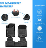 TPE Floor Mats for Honda CRV CR-V 2012 2013 2014 2015 2016 All Weather Custom Fit Heavy Duty Floor Liners