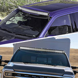 54 inch Curved LED Light Bar Bracket Mounting Upper Windshield Roof Cab Brackets Compatible with Ford F250 F350 F450 Super Duty 1999-2016