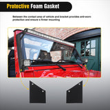 50inch Light Bar Windshield Frame Mounting Brackets for Jeep Wrangler TJ 1997-2006 No-Drill A-Pillar Light Mount for Pod Lights, Heavy Duty Steel Off-Road LED Light Bar Dual Mount