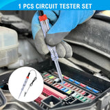 180 Pcs Automotive Blade Fuse Kit Standard Mini Fuse Assortment 5A 7.5A 10A 15A 20A 25A 30A 35A 40A with Fuse Puller & Circuit Tester Essential Replacement Fuses for Cars Trucks SUVs