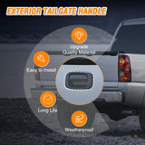 Tailgate Handle Car Liftgate Latch Handles Assembly Compatible with 1999 00 01 02 03 04 05 06 2007 Chevy Silverado GMC Sierra 1500 2500 3500 Replaces#76106 15997911 15228539 15228541 15228540
