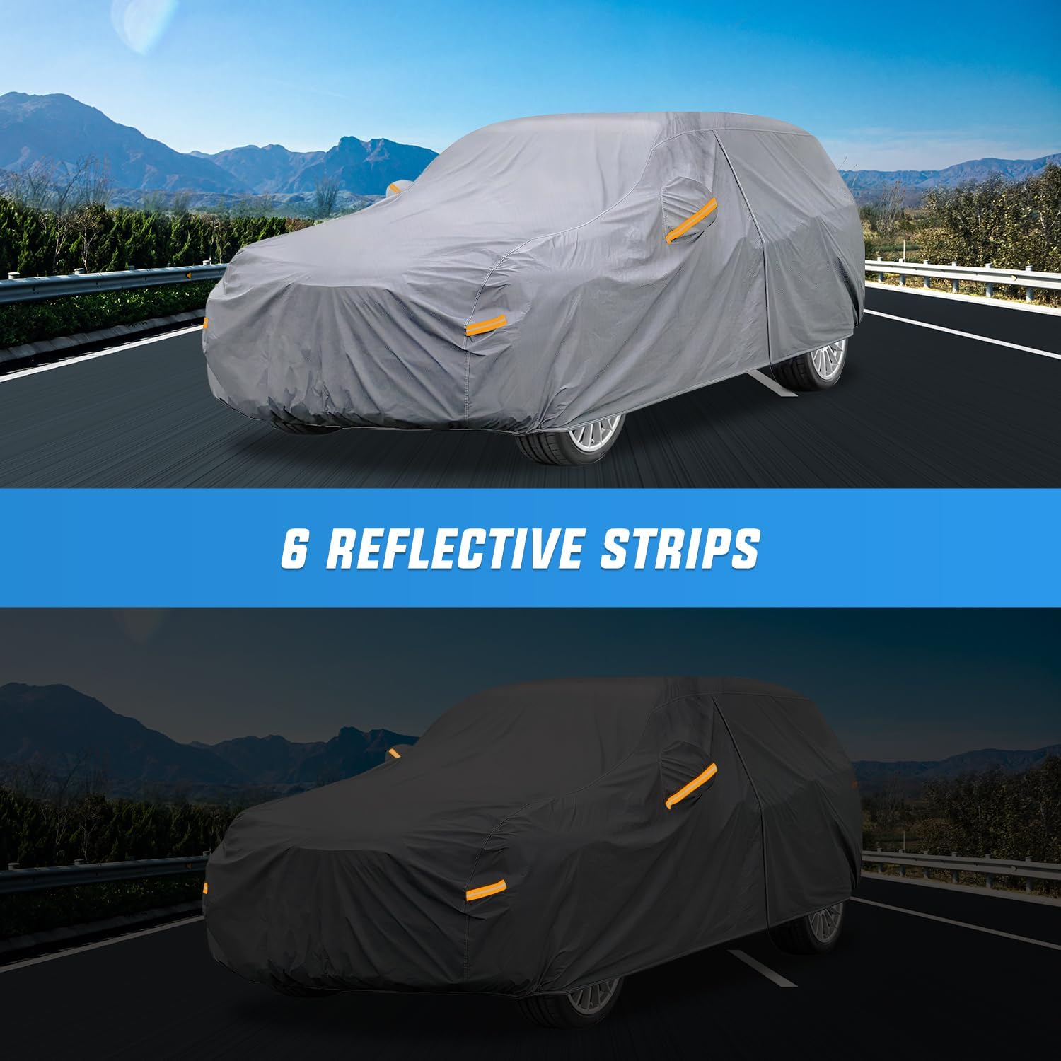Universal Fit for SUV Jeep-Length (Up to 181") Car Cover UV Protection Nilight
