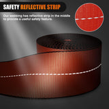 Truck Straps 4 Inch x 30' Heavy Duty Tie Down with Flat Hooks | 16800LBS Break Strength & 5400LBS WLL for Flatbed Trailer Cargo Control Recovery Tree Saver 10 Pack Red