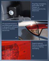 Taillight Assembly Compatible with 2016 2017 2018 Honda HRV Red Pink Tail Light OE Style Rear Outer Lamp Replacement Driver Side