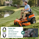 144959 Deck Belt for Craftsman 1/2 Inch x 95 Inch Mower Drive Belts for Husqvarna Poulan AYP Craftsman LT1000 LT2000 LT3000 Lawn Mowers Durable Aramid Cord Replaces OE# 532144959 144959D 21547027 24690
