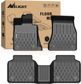 TPE Floor Mats for BMW 740i 750i M 760i xDrive (G12) 2016 2017 2018 2019 2020 2021 2022 2023 All Weather Custom Fit Heavy Duty Floor Liners