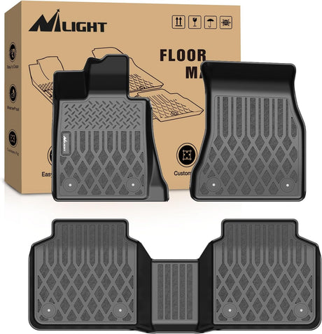 TPE Floor Mats for BMW 740i 750i M 760i xDrive (G12) 2016 2017 2018 2019 2020 2021 2022 2023 All Weather Custom Fit Heavy Duty Floor Liners