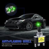 2PCS Green LED Toggle Switch 12V DC 30A 3 Pin On Off 2 Position Heavy Duty Rocker Switch with 14AWG Wire for Automotive Cars Trucks Boats Racing Cars Auto Boat