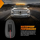 LED Cab Marker Lights 5 PCS 24 LED Smoke Lens Amber Clearance Roof Running Light Compatible with 2003-2018 Dodge Ram 1500 2500 3500 Pickup Trucks