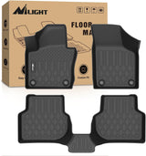 TPE Floor Mats for Volkswagen VW Jetta 2012 2013 2014 2015 2016 2017 2018, All Weather Custom Fit Heavy Duty Floor Liners