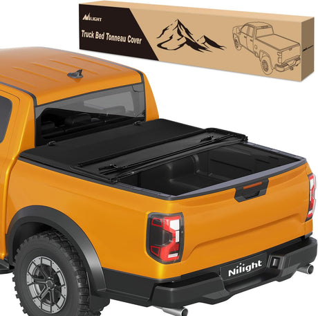 Soft Tri-fold Truck Bed Tonneau Cover Fits for 2019 2020 2021 2022 2023 2024 2025 Ford Ranger-5ft