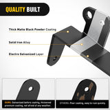 Front Lower Hidden Bumper Mounting Brackets for 20-22inch Straight LED Light Bar Compatible with 2011-2016 Ford F250 F350 F450