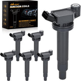 Ignition Coil Pack UF267 Fit for Toyota Sienna Camry Highlander Avalon Lexus RX300 ES300 RX400h 1999 2000 2001 2002 2003 2004 2005 2006 2007 2008 3.0L 3.3L V6 OE# C1175 Ignition Coils Set of 6