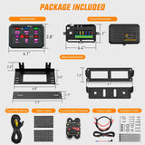 6 Gang Switch Panel Circuit Control Relay System APP RGB Backlight Fuse Wiring Harness Toggle Momentary Strobe Flash Modes Automatic Dimmable 12V 24V for Car Truck Camper SUV