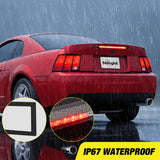 Third Brake Light for Ford Mustang 1999 2000 2001 2002 2003 2004 | for Ford Mustang 1999 2000 2001 2002 2003 2004, High Mount 3rd Stop LED Rear Cab Center Lamp Van SUV, Smoked Lens