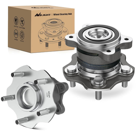 Rear Wheel Hub Bearing Assembly for Nissan Altima 2007-2014 2015 2016 2017 2018, Murano 2015-2016, Maxima 2009-2019, Pathfinder 2013-2019, Infiniti JX35, FWD 5 Lugs-512388 2Pack