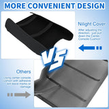 Center Console Cover Compatible with 2015-2020 Ford F150 2017-2022 F250 F350 F450 PVC Leather Armrest Cover for Car Middle Center Console Pad Car Armrest Box Cover(Bucket Seat Only) -Black