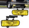 Fog Light Assembly For 1999 2000 2001 2002 GMC Sierra 1500 2500 2001 2002 Sierra 1500HD 2500HD 3500 2000-2006 Yukon Fog Lamp Amber Lens Nilight