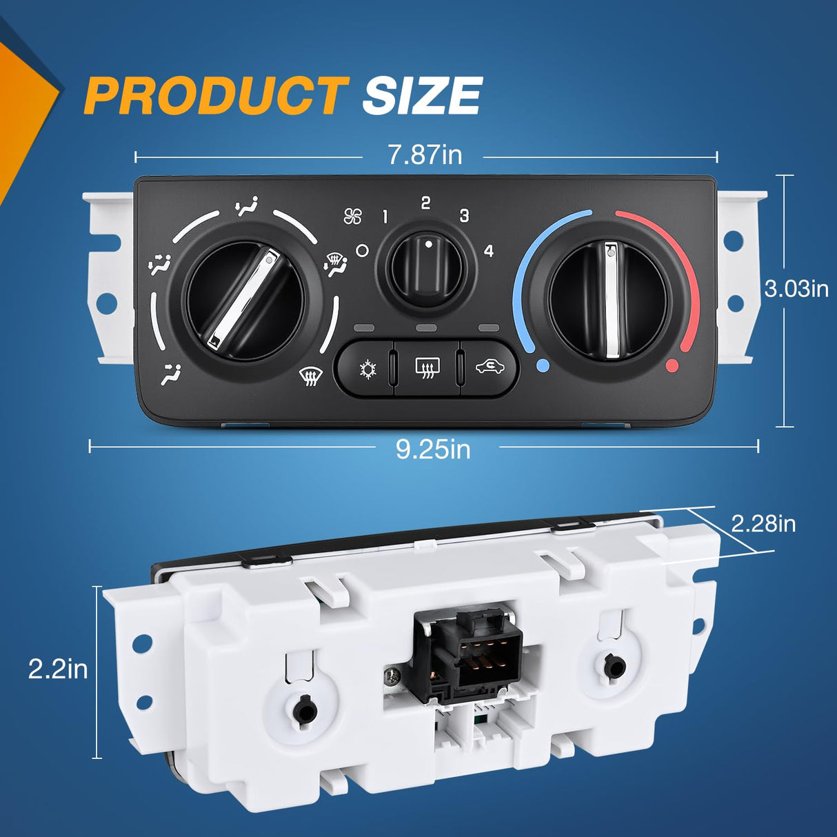 A/C Heater Climate Control Module Switch Panel | Compatible with 2005 2006 2007 2008 2009 2010 Chevrolet Cobalt 2007-2010 Pontiac G5 Truck Replacement Air Conditioning Panel