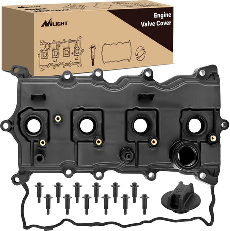 Engine Valve Cover with Gasket Kit for Nissan Altima 2007-2013 Sentra 2007-2012, 2.5L, Replace# 13264JA00A, 13270JA00A