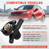 Thermostat Housing Assembly Compatible with Chevy Cruze 2011-2016 Sonic 2012-2020 Trax 2013-2021 Buick Encore 2013-2020 Engine Coolant Thermostat Housing for Car 902-808 25200455 55565336