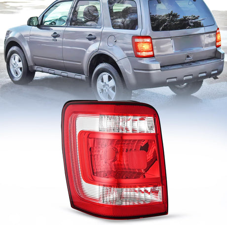 Taillight Assembly Compatible with 2008 2009 2010 2011 2012 Ford Escape Tail Lights Rear Lamp Replacement OE Style Driver Side