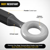 Heavy Duty Forged Receiver Mount Tow Eye 12,000 lb Towing Capacity | Fits 2 Inch Receivers Black Powdercoat Trailers and Towing Accessories