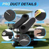 Golf Cart Armrests 2PCS Black Diamond Flip Stand Cup Holder | No Drilling Detachable PU Leather Armrest with Iron Bracket Fits 1 Inch Square Tubes for EZGO Club Car Yamaha Rear Seat