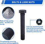 Trailer Axle Equalizer Shackle Kit Double Eye Springs Suspension | Fits 3500 to 5200 lbs Axles Dual Stage Anti Rust Coating includes Nylon Bushings Bolts Nuts Straps Repair Parts Black