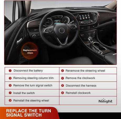 Turn Signal Switch Compatible with 2011 2012 2013 2014 2015 2016 Chevy Cruze 2012-2014 Chevrolet Orlando 2011-2013 Buick Regal 2012-2017 Verano Windshield Wiper Combination Switches