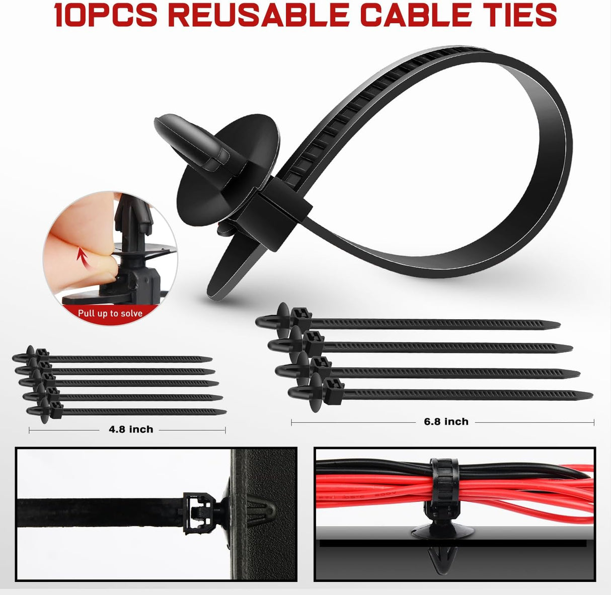 975Pcs Car Push Retainer Clips Auto Fasteners Kit Included 33 Sizes Nylon Bumper Fender Rivets Door Trim Panel Clips with 5 Fasteners Remover 10 Cable Ties for Toyota GM Ford Honda Chevy Audi
