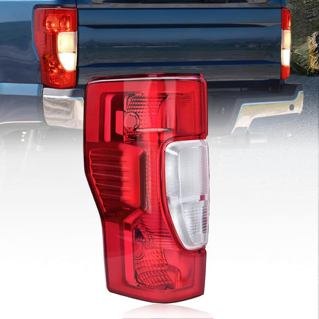 Taillight Assembly Compatible with 2020 2021 2022 Ford F250 F350 Super Duty Non-Blind Spot Halogen Type Rear Tail Light Driver Side