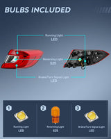 Taillight Assembly Compatible with 2018 2019 2020 2021 2022 Honda Accord Sedan 4-Door Tail Light OE Style Rear Outer Lamp Replacement Passenger Side