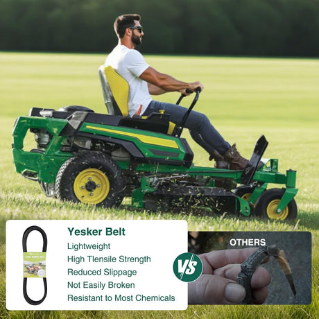GX25628 Deck Drive Belt for John Deere 42 inch Deck Belt Length 118.63 Inch Lawn Mower Belts for John Deere Z315E Z320M Z320R Z335E Z335M Z345M Z345R ZTrak Zero-Turn Mowers Durable Aramid Cord