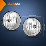 Fog Light Assembly Compatible with 2005 2006 2007 2008 2009 2010 2011 Toyota Tacoma 2007-2013 Tundra 2008-2017 Sequoia 2004-2006 Solara Fog Light Replacement w/H10 42W Bulbs Nilight