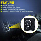 Headlight Dimmer Switch Compatible with 2010 Dodge Ram 1500 2500 3500 2011 2012 2013 2014 2015 2016 2017 2018 Ram 1500 2500 3500 4500 5500 2019-2023 Ram 1500 Classic w/Blue LED Light