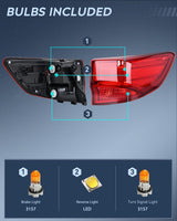 Taillight Assembly for 2014 2015 2016 2017 2018 2019 2020 Acura MDX | Tail Light OE Style Outer Rear Lamp Replacement Passenger Side