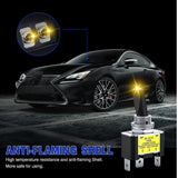 2PCS Yellow LED Toggle Switch 12V DC 30A 3 Pin On Off 2 Position Heavy Duty Rocker Switch with 14AWG Wire for Automotive Cars Trucks Boats Racing Cars Auto Boat