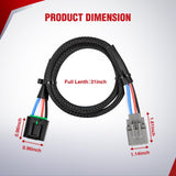 Wiring Harness Kit Brake Controller Wiring Harness Adapter for 2015-2021 Ram 1500 2500 3500, 1500 Classic 4500 5500 2019-2021, Ram 4500 5500 2016-2021 Towing Hitch Trailer RV