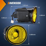 Fog Light Assembly Compatible with 2000 2001 Nissan Maxima 2002 2003 Sentra&Frontier 2004 Xterra Amber Lens Lamps Replacement