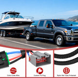 Wiring Harness Kit Brake Controller Wiring Harness Adapter for Select 2008-2014 Ford F-250 F-350 F-450 F-550 E-150 E-250 E-350 E-450 Econoline Super Duty RV Cutaway Expedition Lincoln Navigator