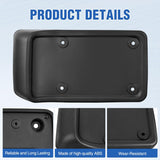 Rear License Plate Frame Holder Bracket for 1997 1998 1999 2000 2001 2002 2003 2004 2005 2006 Jeep Wrangler TJ Accessories Replace #55174994 Plastic License Plate Mounting Black