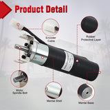 364262 RV in-Wall Slide-Out Motor with Brake Lippert SlimRack | Brake 42mm Mid Torque Motor Compatible with Lippert SlimRack Schwintek in Wall Slide System for Travel Trailer Camper