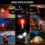 LED Roadside Emergency Car Kit,Magnetic Base, Detachable Stand, Solid Storage Case, Super bright Safety Strobe Light Road Warning Light-4 pack