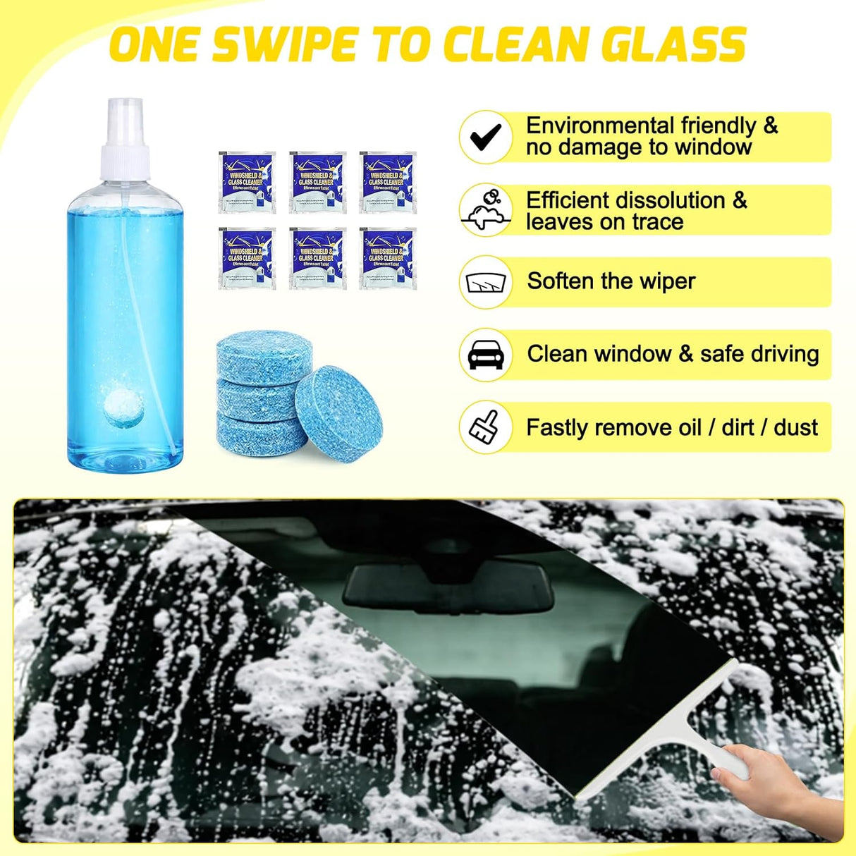 Automotive Tools 37PCS Car Detailing Kit Auto Cleaning Tools Wash Set with Storage Carry Bag Home Use for Interior Exterior Deep Clean Car Care Windshield Dashboard Seat Air Vents Wheels Tires, Yellow