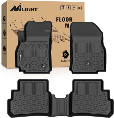 TPE Floor Mats for Chevy Spark 2016 2017 2018 2019 2020 2021 2022 2023, All Weather Custom Fit Heavy Duty Floor Liners