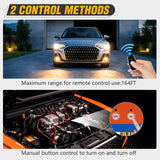 140A Remote Battery Disconnect Switch 12V 24V Car Smart Anti-Theft Kill Switches Upgrade Prevent Power Drain Wireless Remote Control Relay Fobs Voltmeter Display for Auto Cars Truck RV Boat