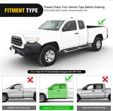 Running Boards for Toyota Tacoma 2005-2023 Double Cab | for 2 Full-Size Door & 2 Half-Size Door 6 Inch Side Step Nerf Bars Stainless Steel