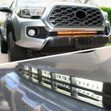 Hidden Bumper Mounting Bracket for 2016-2023 Toyota Tacoma | Designed for 32 Inch Single Double Row LED Light Bar,Heavy-Duty Steel,Front Lower Hidden Bumper Brackets
